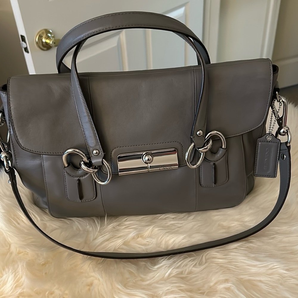 EUC Coach Kristen Leather Flap Satchel